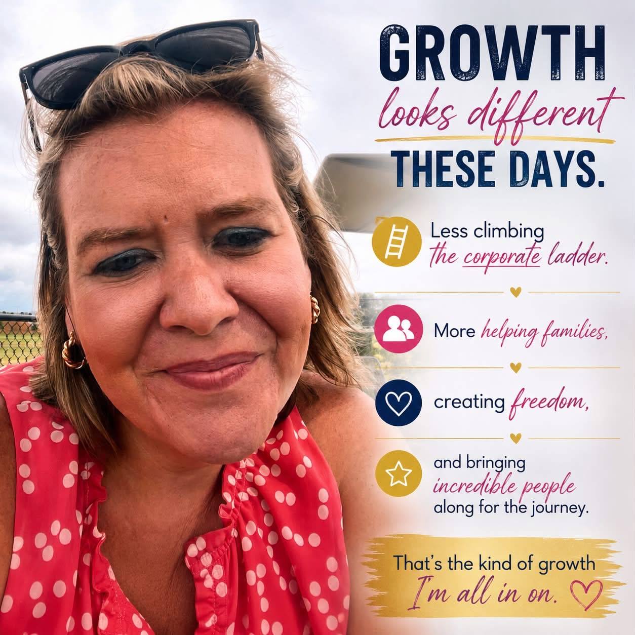 Advisor growth poster focused on helping families and creating freedom